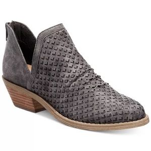 DV by DOLCE VITA ANKLE BOOTIES BOOT CUTOUT BOHO SLIP-ON BOOTIES VEGAN